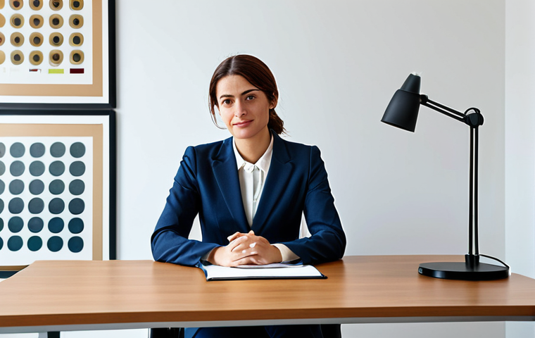 리눅스 실기 시험 준비를 위한 단기 집중 학습법 - **
A professional businesswoman in a modest business suit, sitting at a desk in a modern Lisbon off...