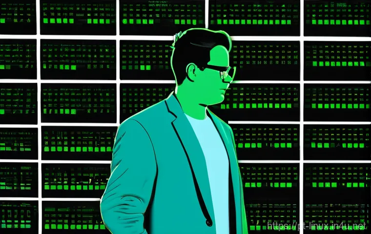 리눅스 필기 시험에서 자주 출제되는 문제 유형 - **Prompt: "A focused, diverse male software engineer, in smart casual attire (jeans, t-shirt, and an...